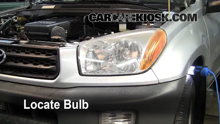 2001 Toyota RAV4 2.0L 4 Cyl. Lights Highbeam (replace bulb)